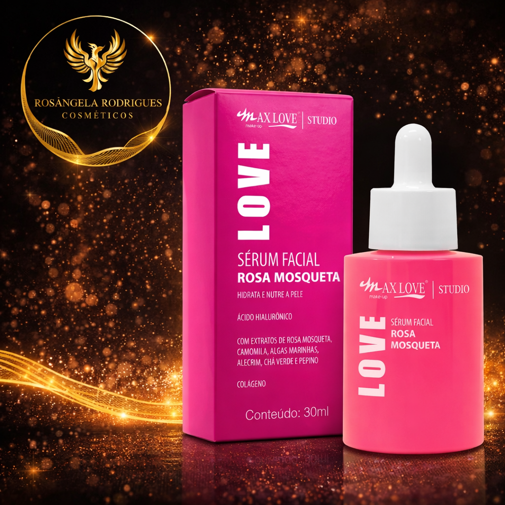3 em 1 Max Love – Vitamina C + Rosa Mosqueta + Ácido Hialurônico