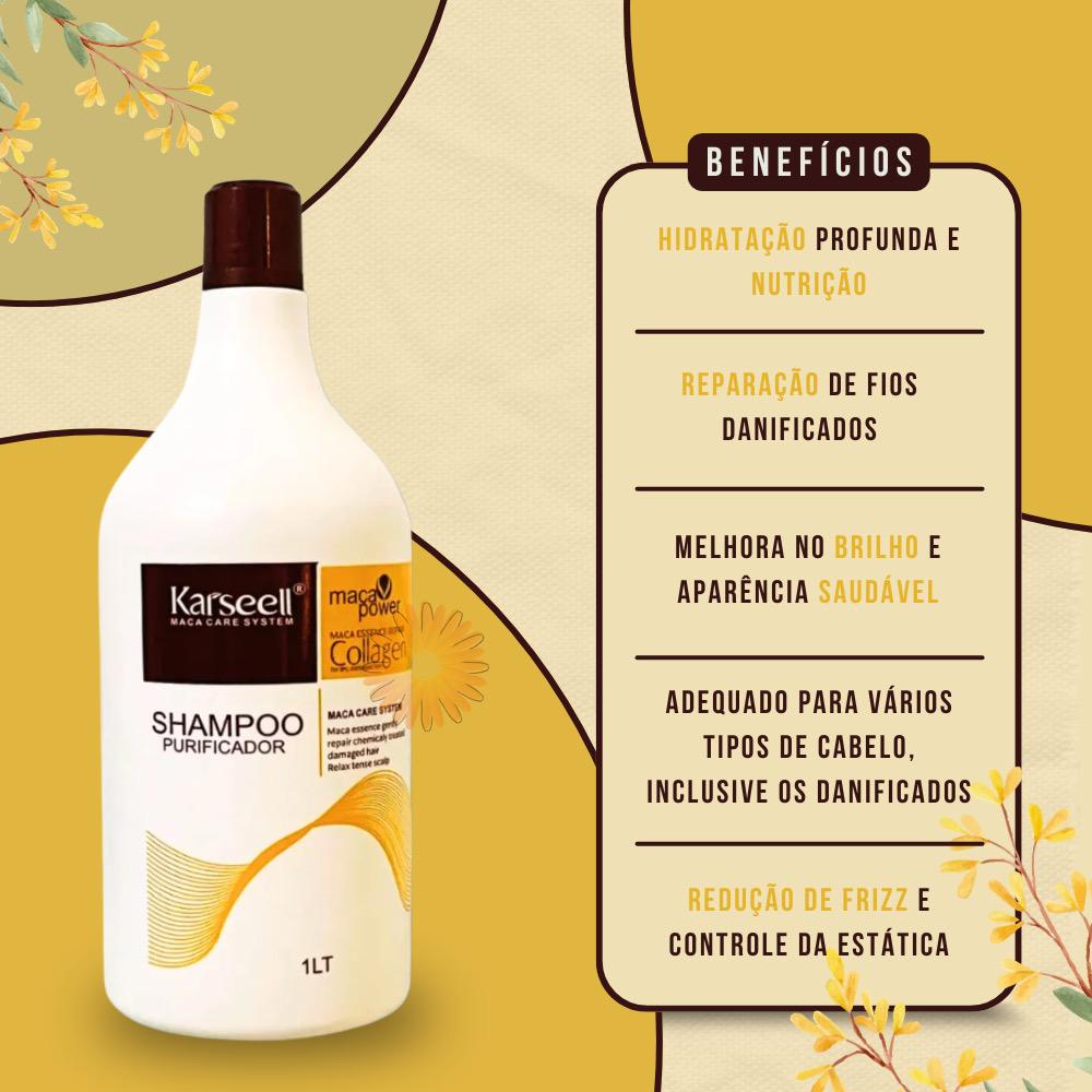 Kit Completo Karseell Máscara 500 g + condicionador 1L + Shampoo 1L + Óleo karseell P 50ml