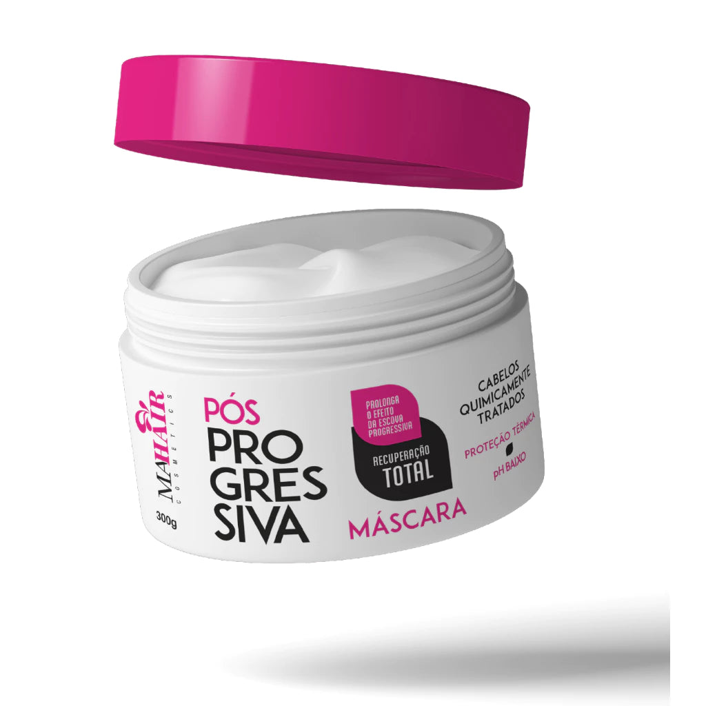 Kit Capilar Pós Progressiva Recuperação Capilar Mahair Shampoo Condicionador Mascara Creme de Pentear
