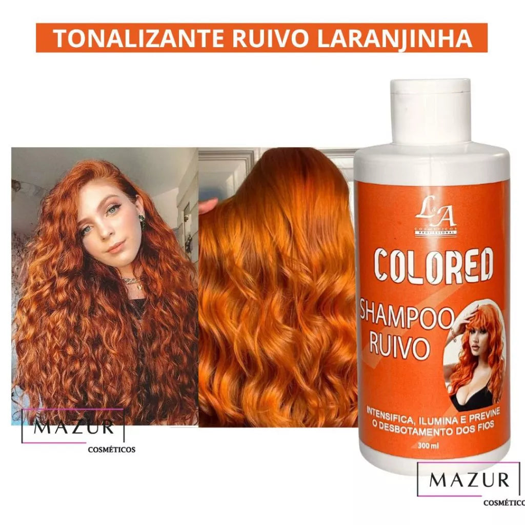 Shampoo Escurecedor Cabelos Brancos Tonalizante Colored 300ml Efeito 100% Natural Super Resultado