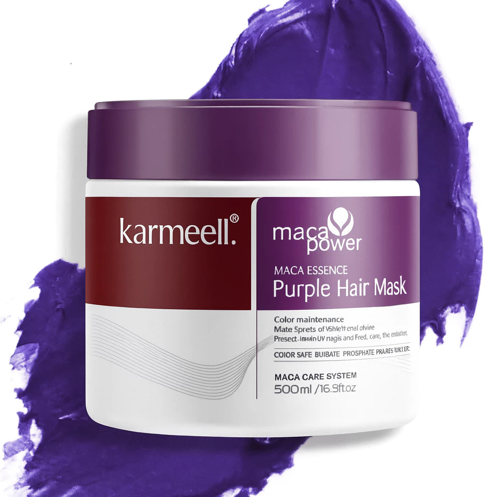 Matizador Karmeell Roxo 500ml Hidratação e Neutalização Profissional Realce e Nutrição para Cabelos Loiros