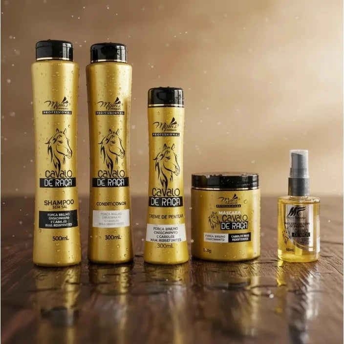 Tratamento Capilar Completo Profissional Cavalo de Raça: Para Cabelos Mais Fortes