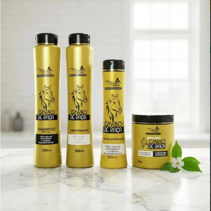 Tratamento Capilar Completo Profissional Cavalo de Raça: Para Cabelos Mais Fortes