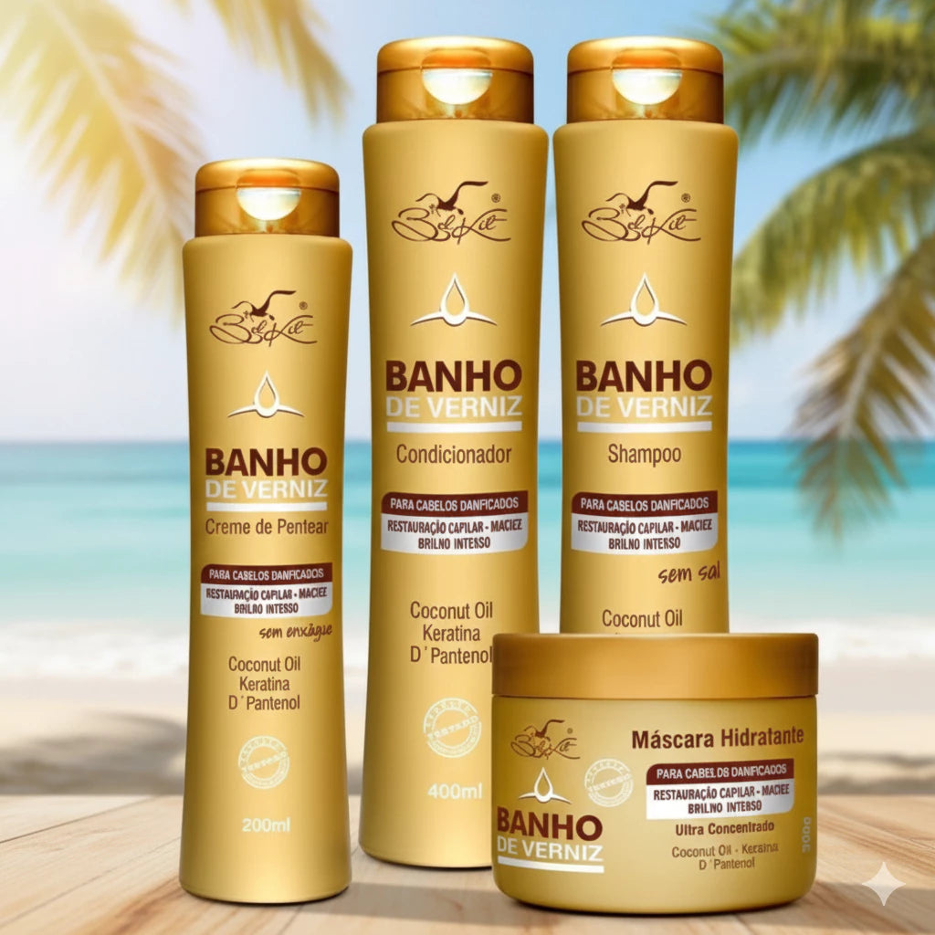 Banho de Verniz Belkit Brilho Extremo e Maciez Instantânea